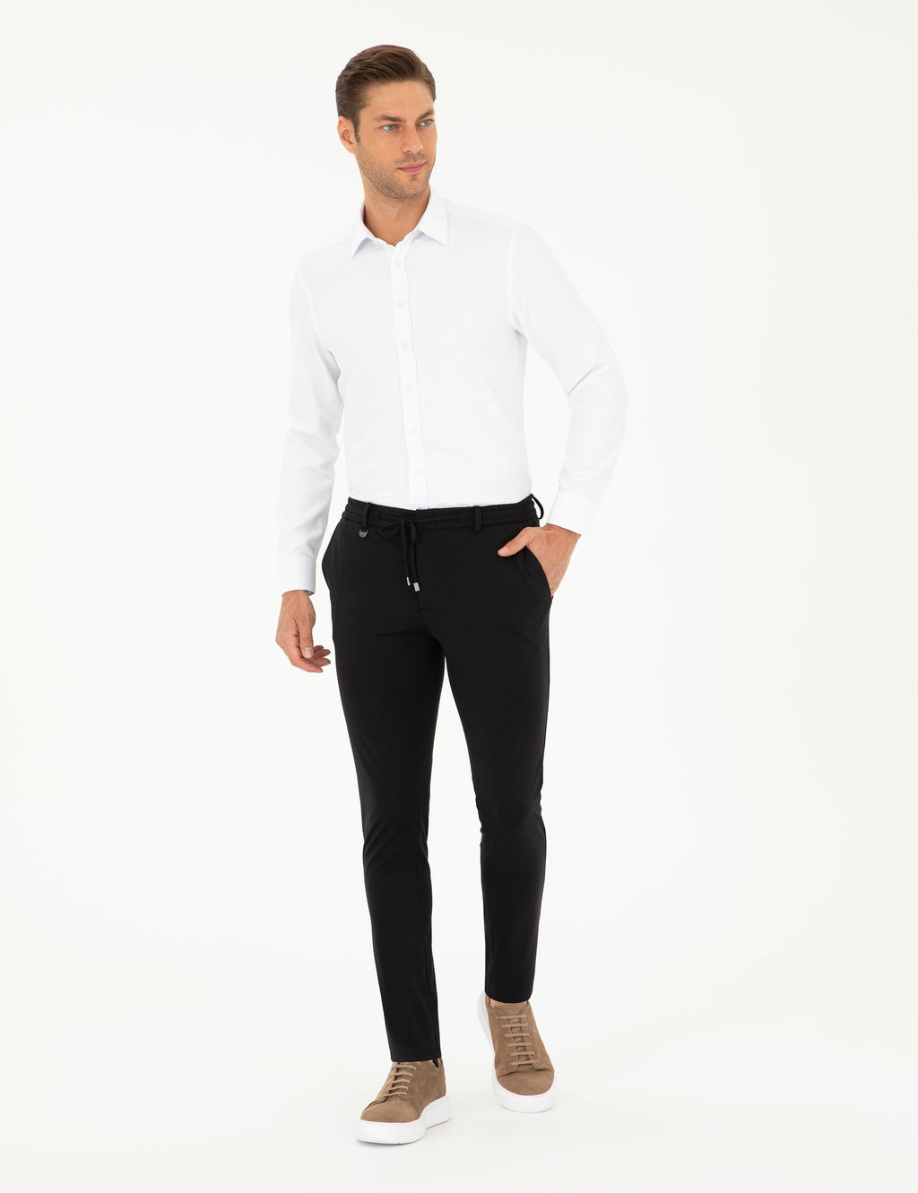Siyah Klasik Jogger Pantolon - Pierre cardin фото 3