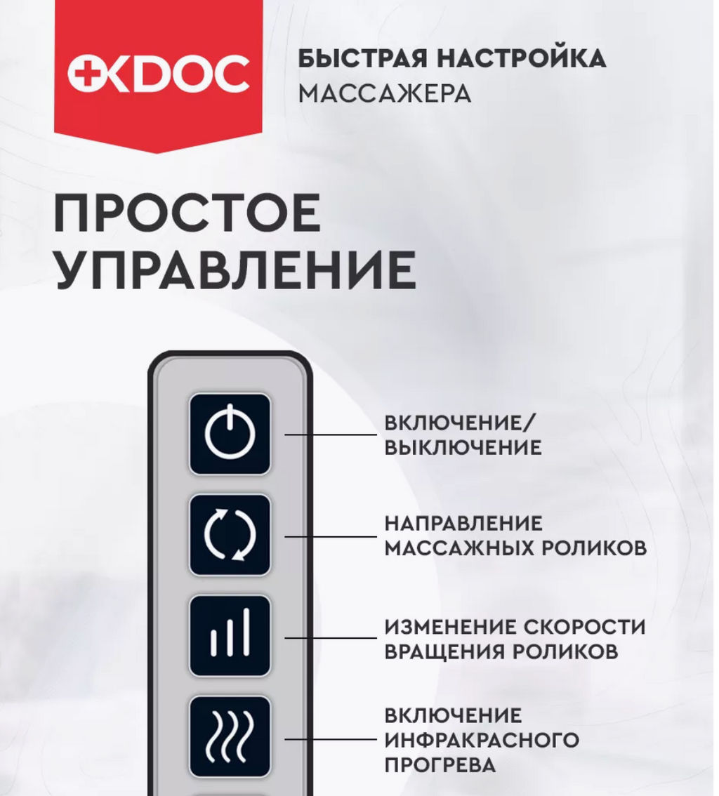 Электрический массажер для шеи, плеч, спины, ног - Chanji фото 15