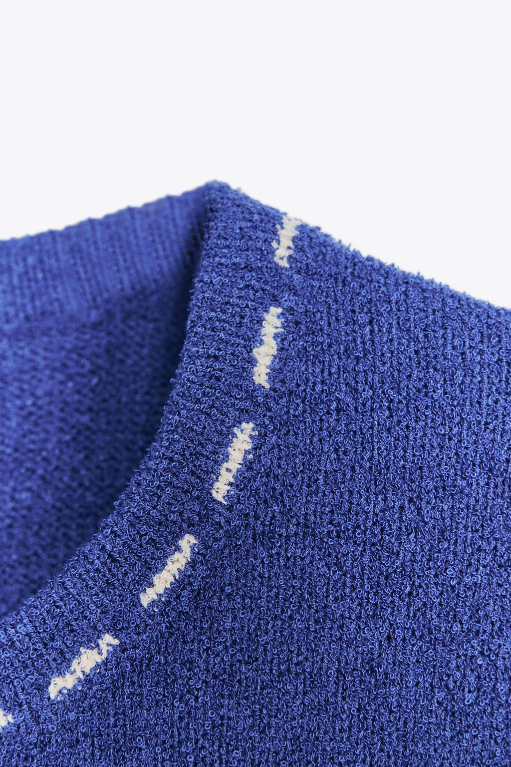 TOP WITH TOPSTITCHING - Zara фото 7