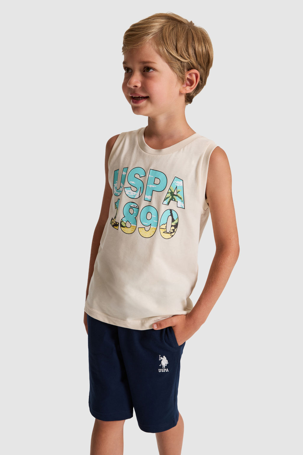 Erkek Гocuk Bej Alt Гst TakДm - U.s. polo assn фото 4