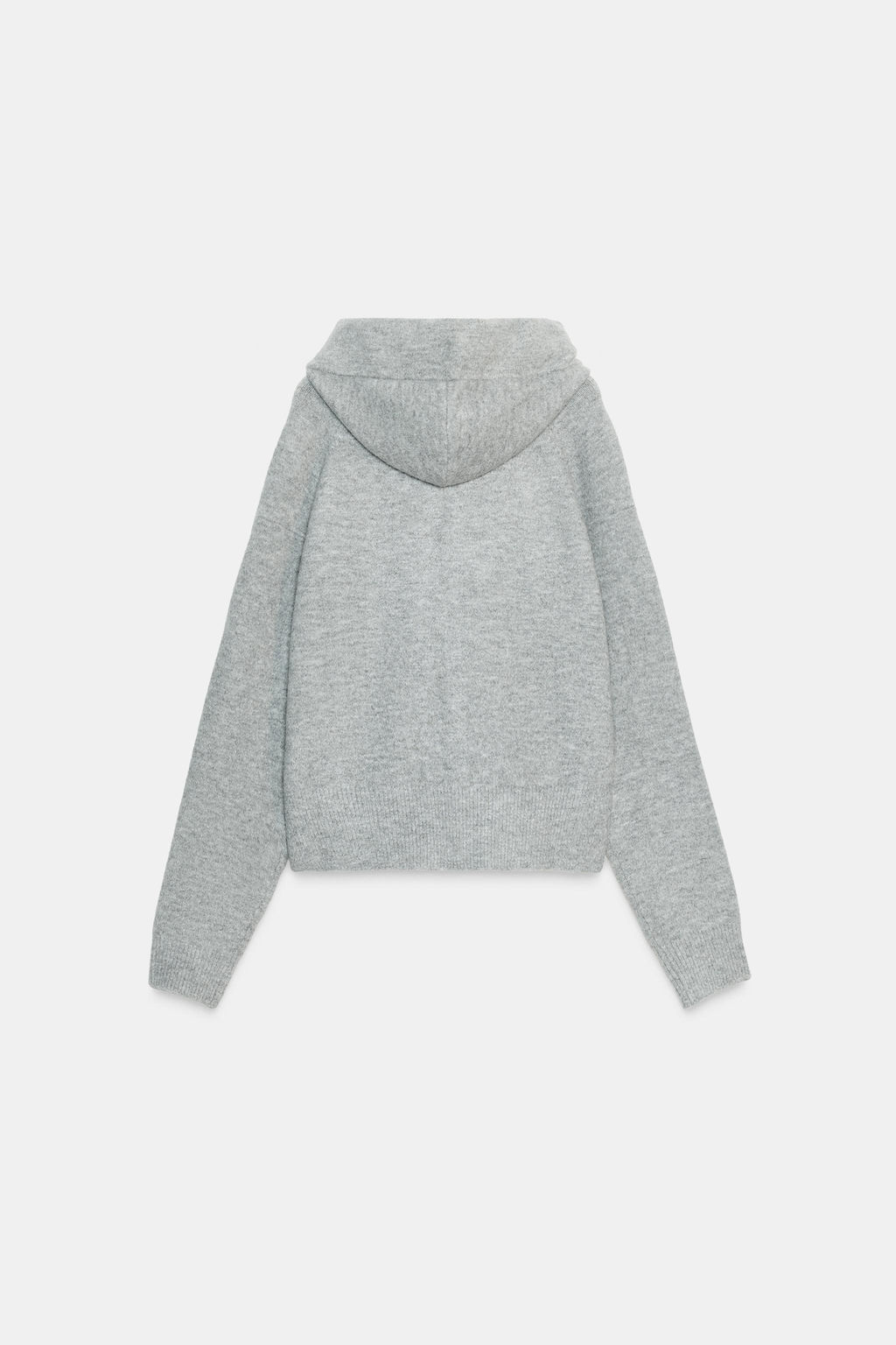 TIE KNIT HOODIE JACKET - Zara фото 6