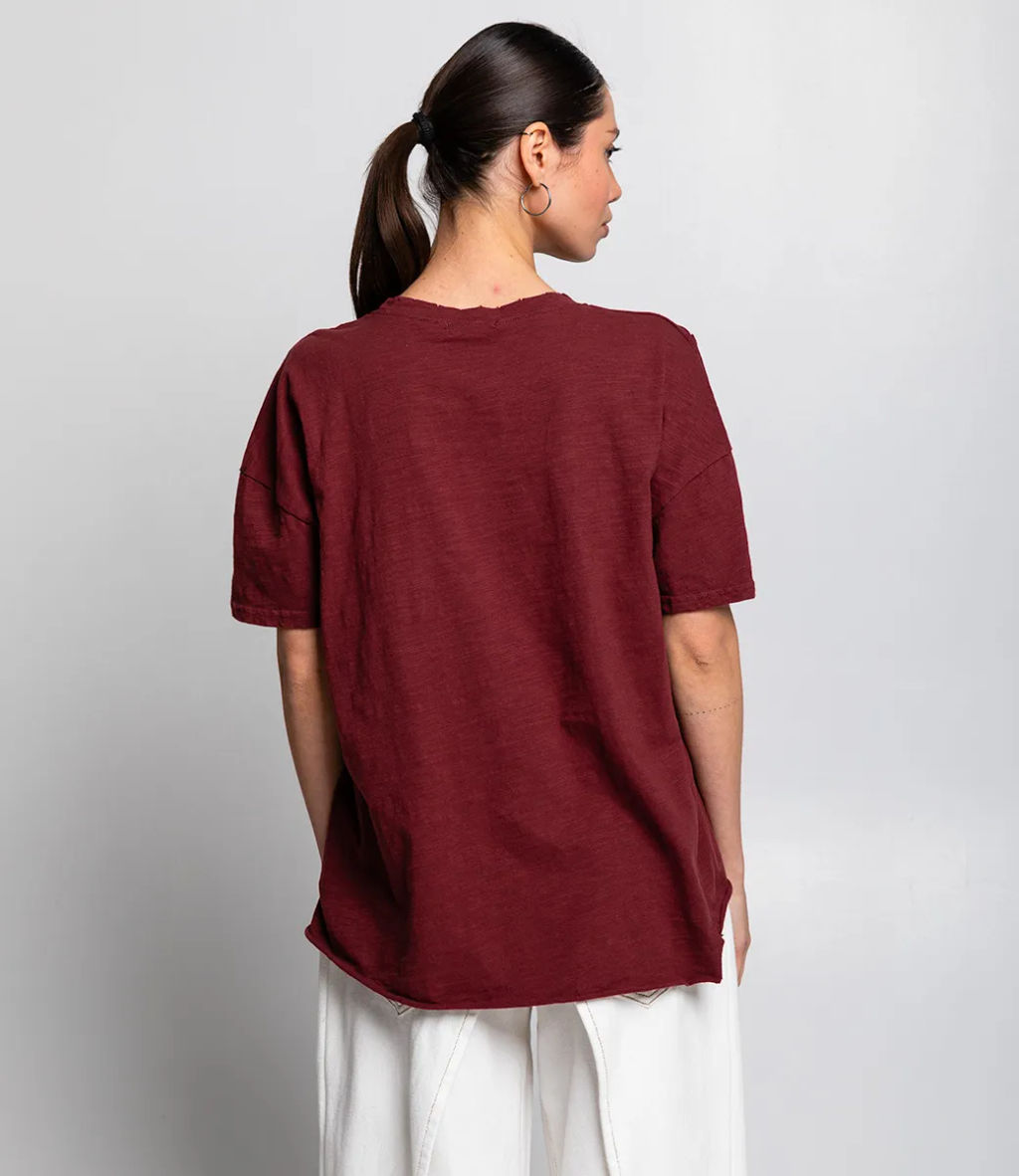 Футболка #КТ002258, бордовый