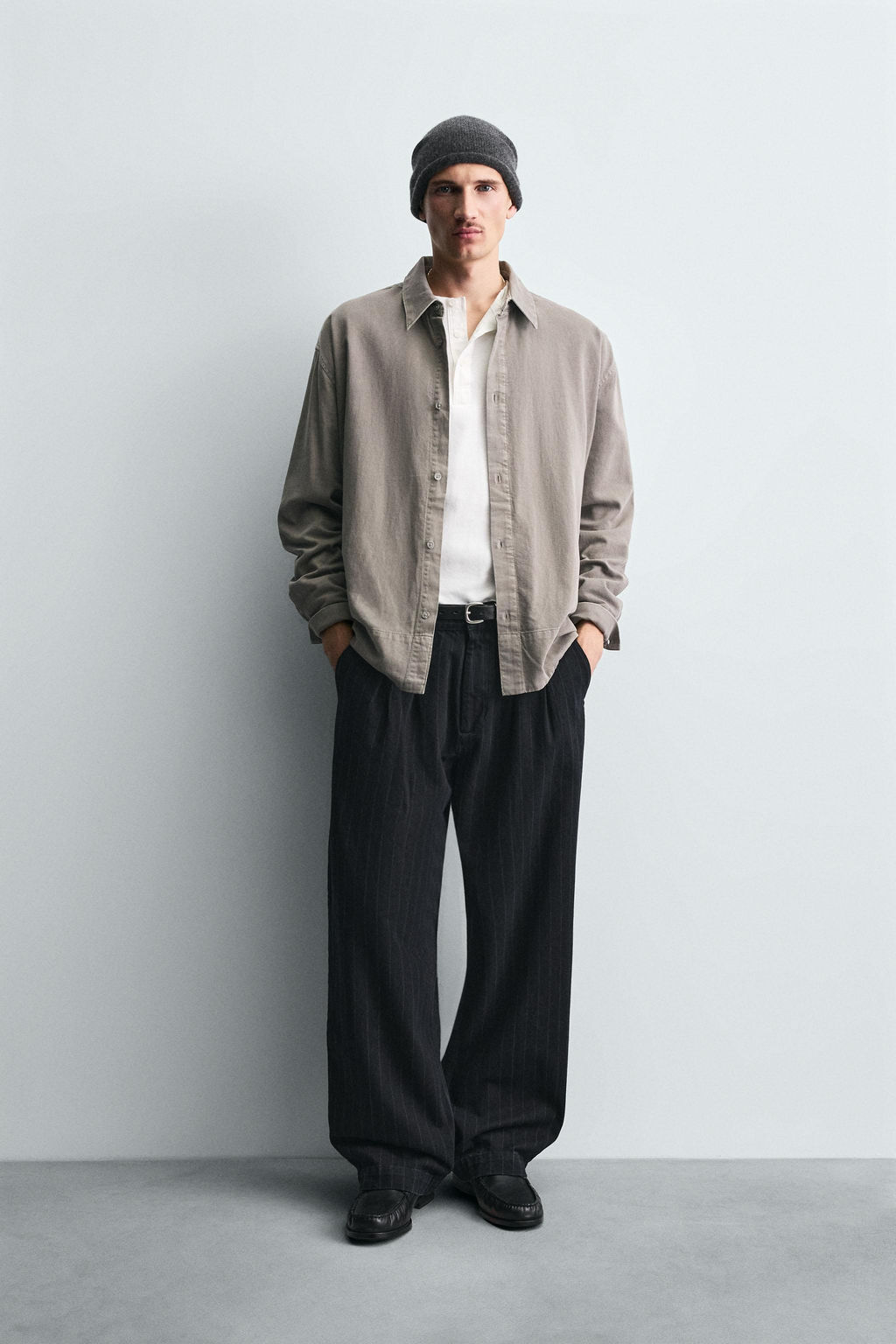 STRIPED BALLOON TROUSERS