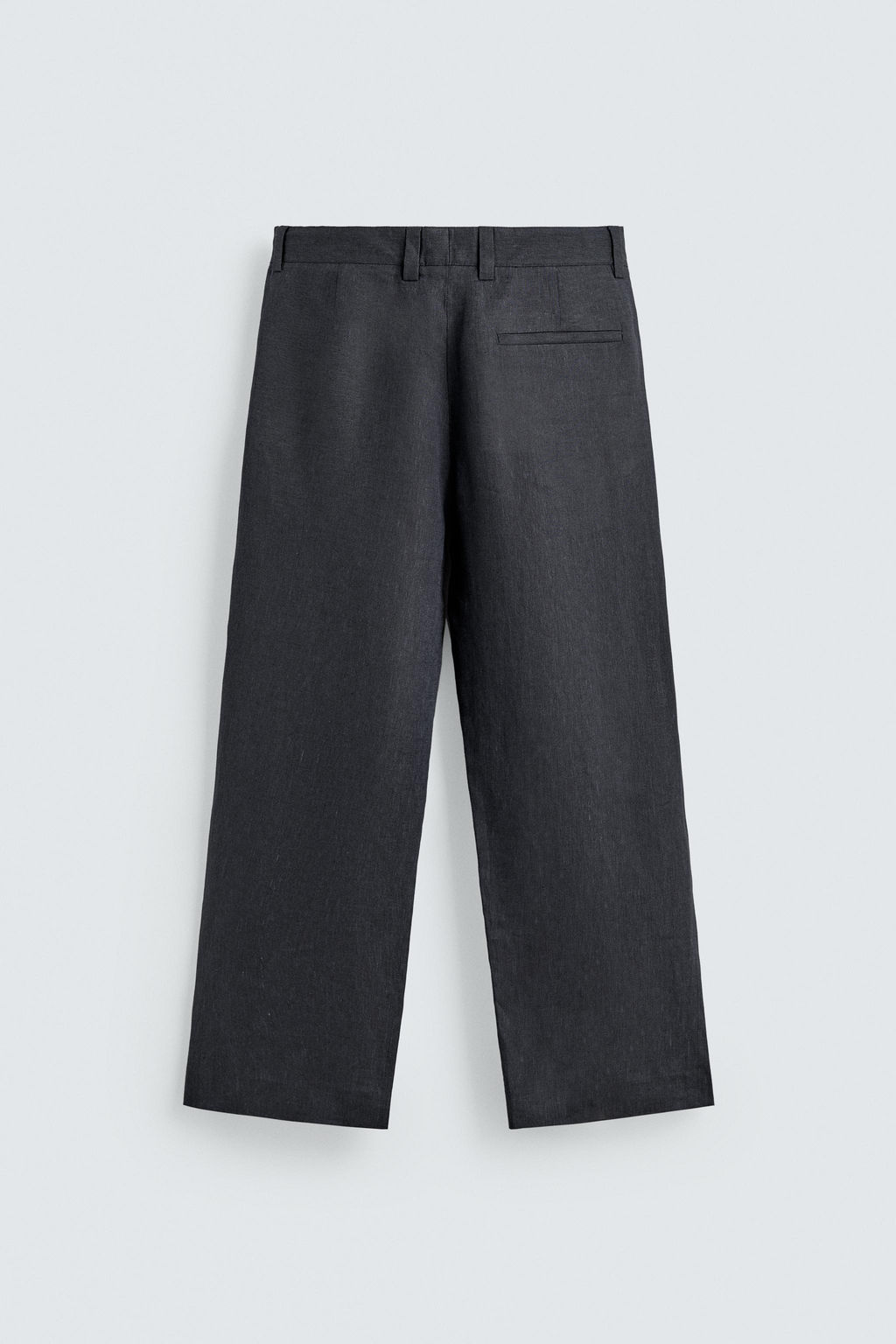 PANTAL?N 100% LINO PLIEGUES / ?ndigo - Zara фото 8
