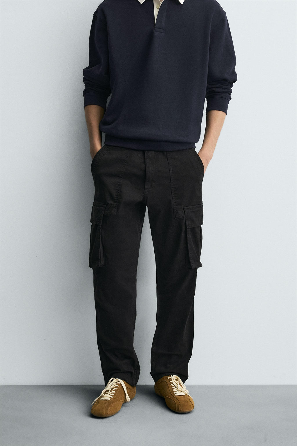 RELAXED FIT CARGO TROUSERS - Zara фото 11