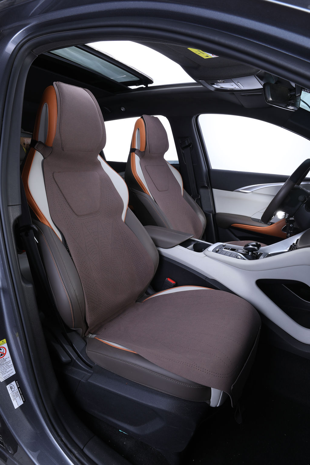 Накидки из алькантары Air Sport (на литой + обычный подголовник) (Комплект из 2 шт.)