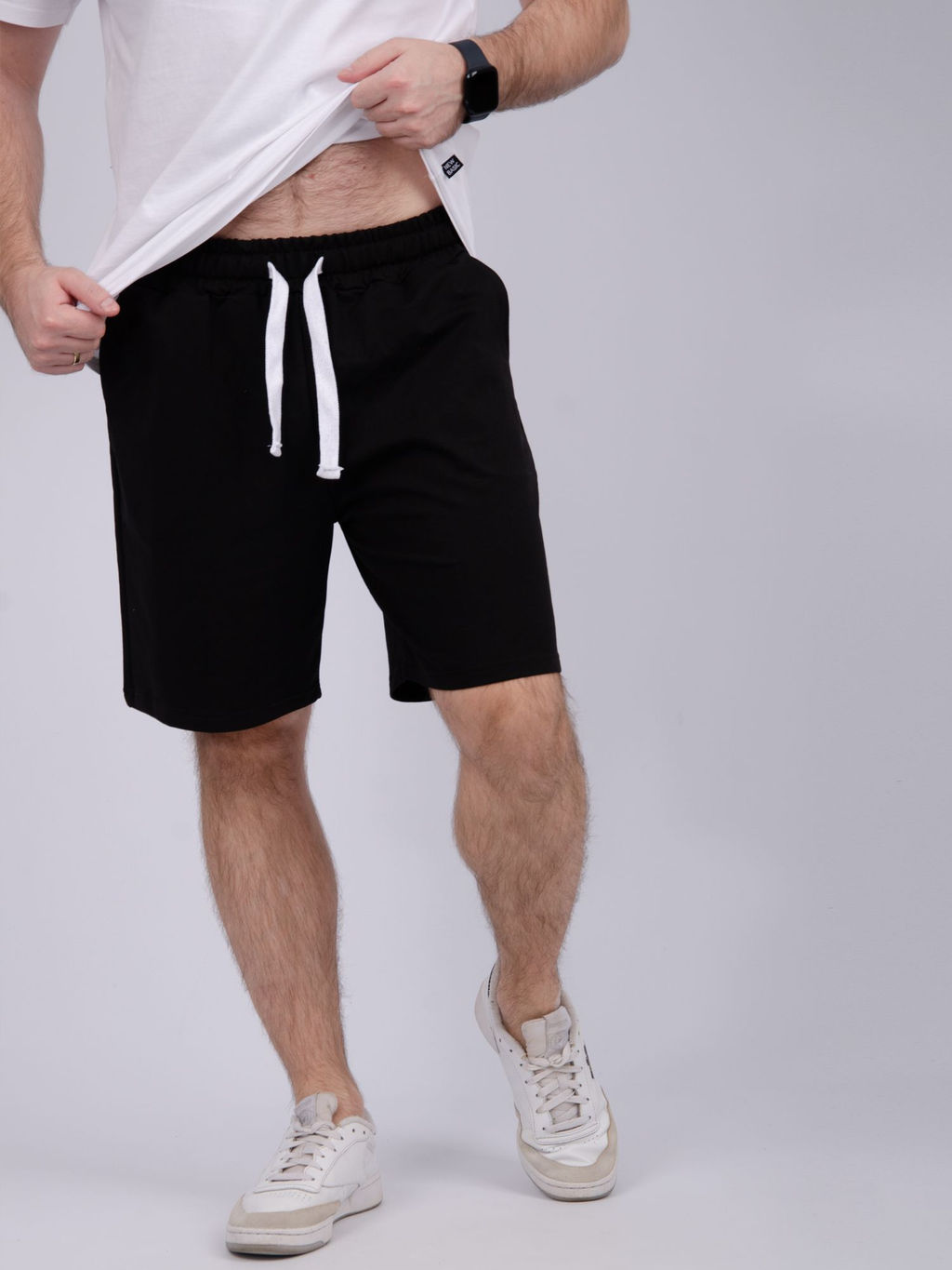 Шорты, футер с лайкрой - Малина фото 6