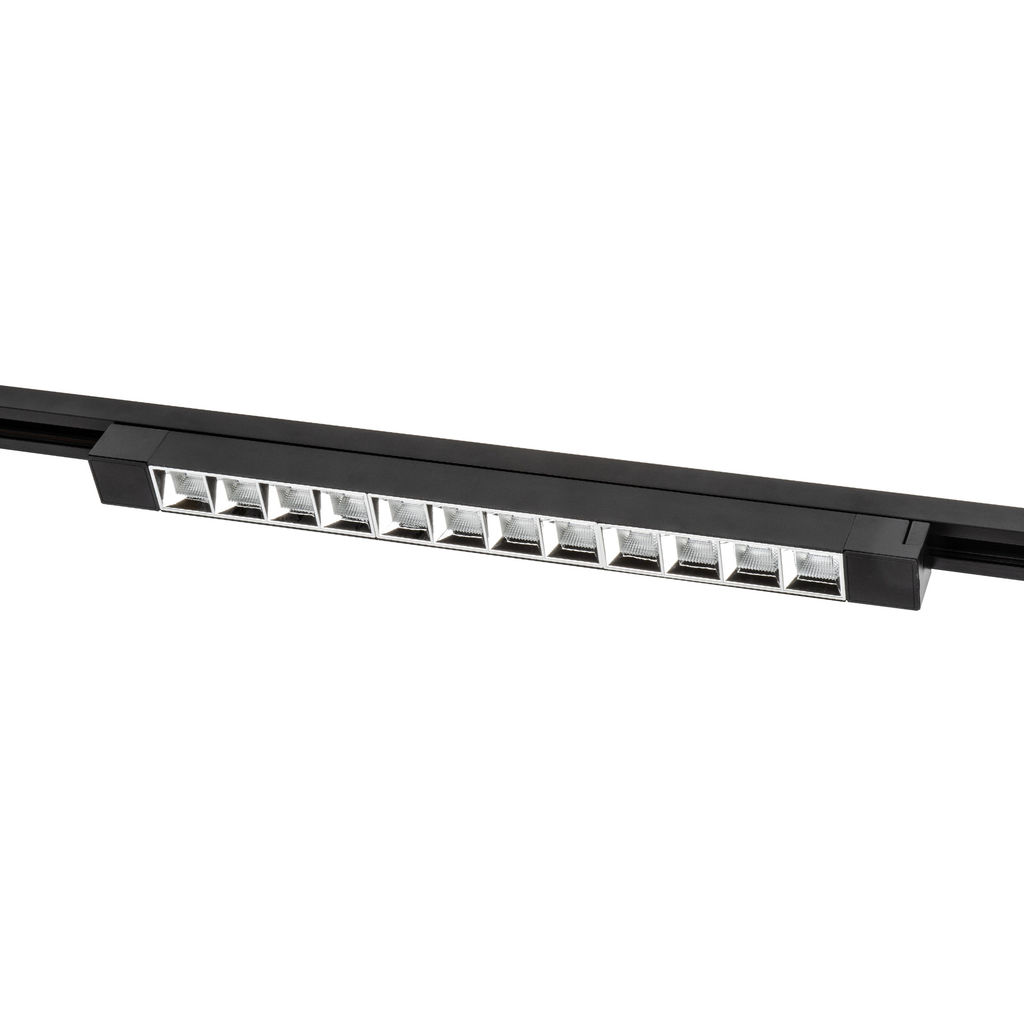 ULB-Q282 30W/4000K BLACK Светильник-прожектор светодиодный трековый. Линейный. 2500 Лм. Белый свет (4000К). Корпус черный. ТМ Volpe