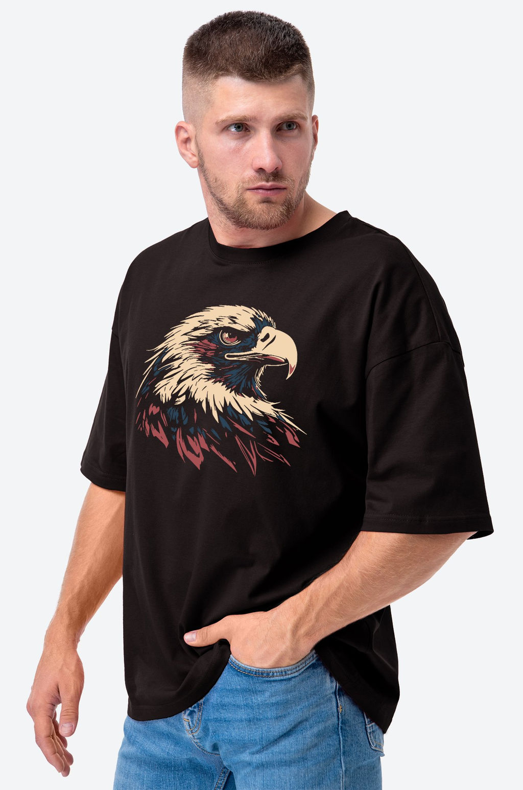 Футболка унисекс оверсайз Happy Fox  фото 12