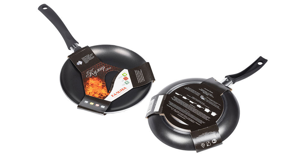 Сковорода блинная 220мм 1 ручк б/кр а/п риф дно "соты" 1892215 (серия "Кумир")