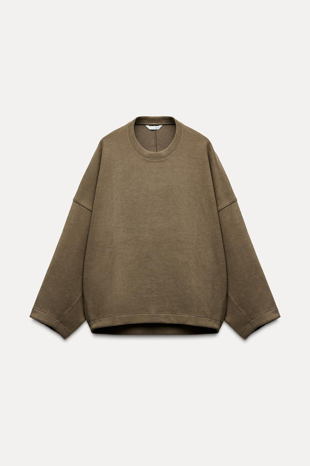 OVERSIZE SOFT SWEATSHIRT - Zara фото 4