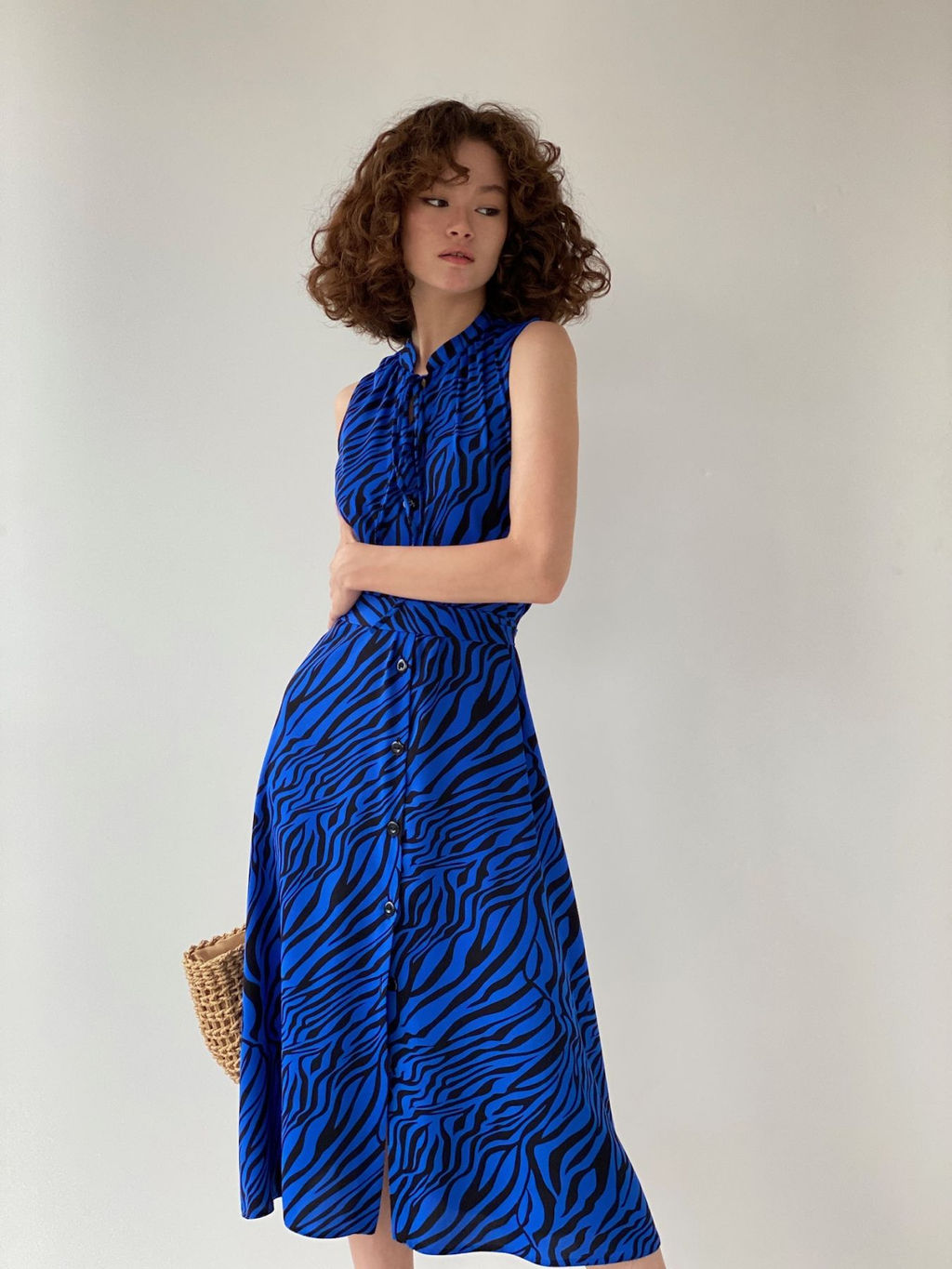 Платье, как из к/ф Красотка, синее с принтом - Martichelli фото 22