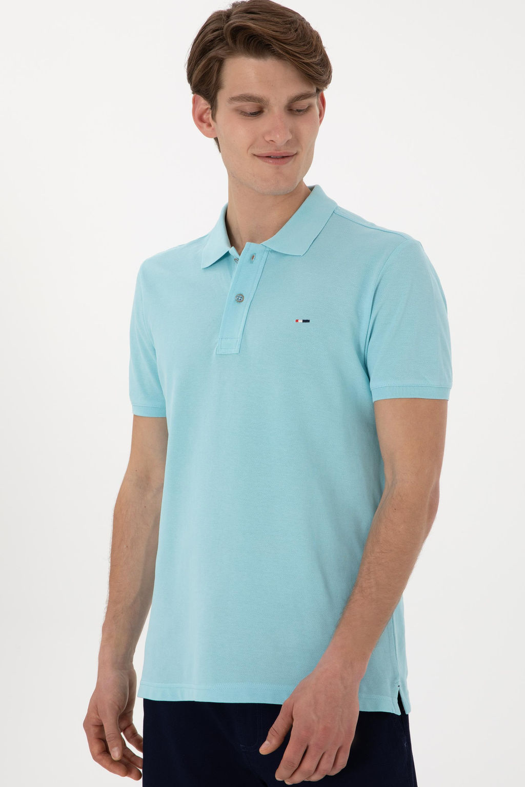 Erkek Slim Fit Polo Yaka Aqua Basic Ti__rt Sepette S_rpriz _ndirim - U.s. polo assn фото 3