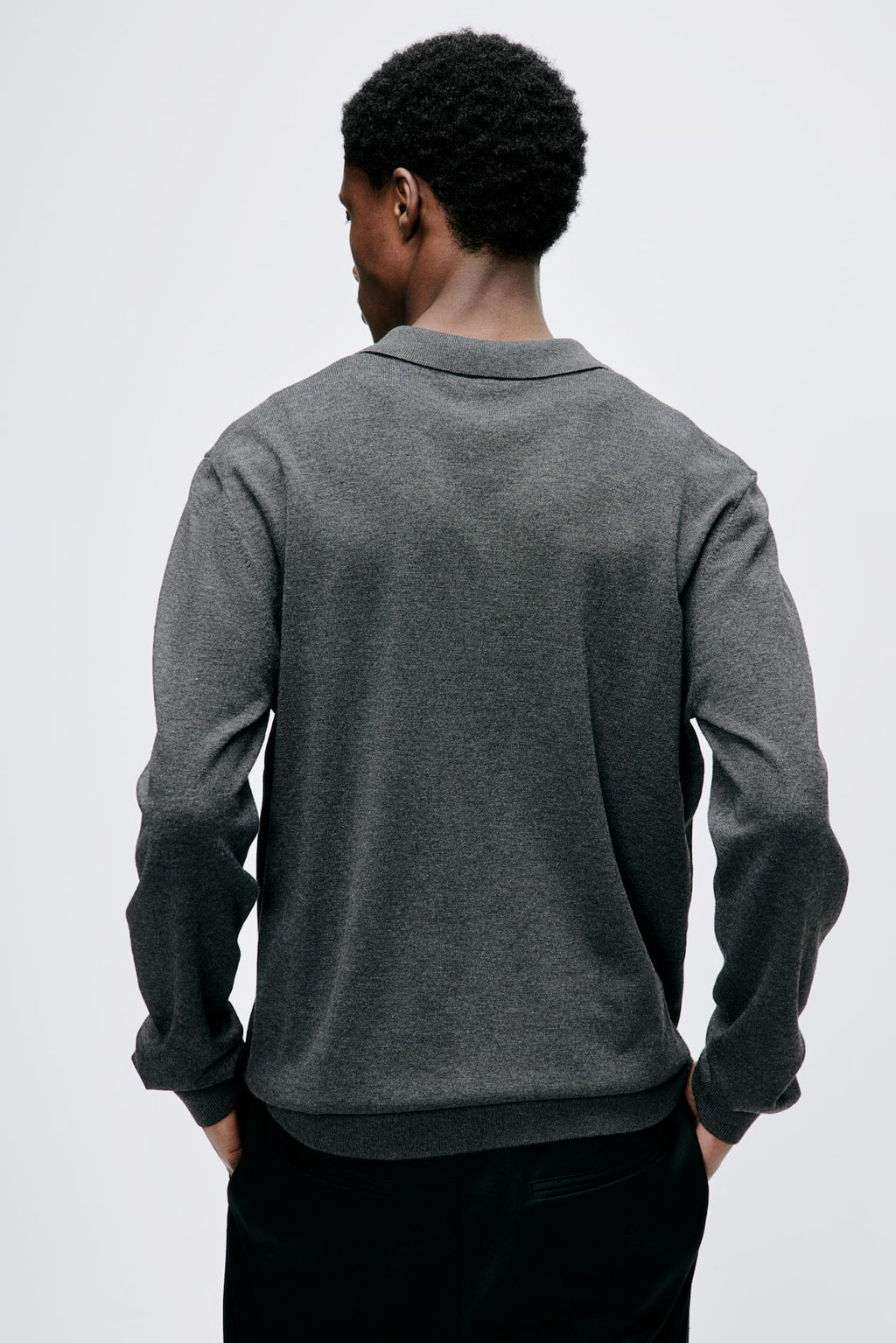 Polo de punto fino Slim Fit - H&m фото 3