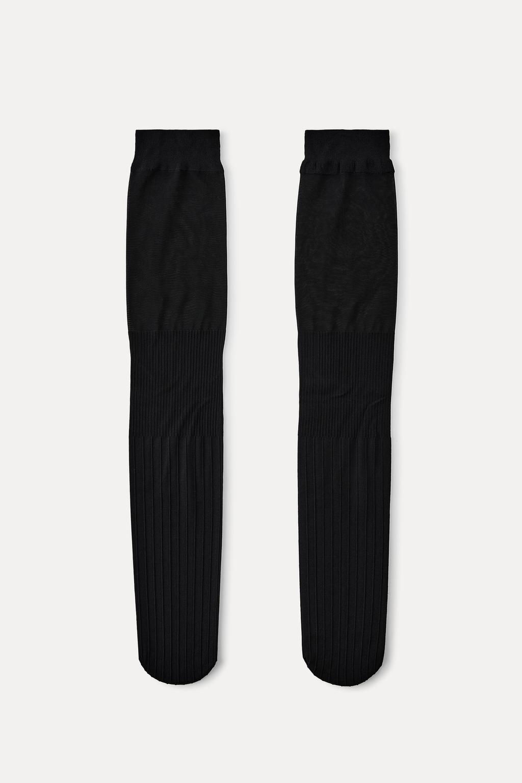POLYAMIDE KNEE-HIGH SOCKS - Zara фото 4