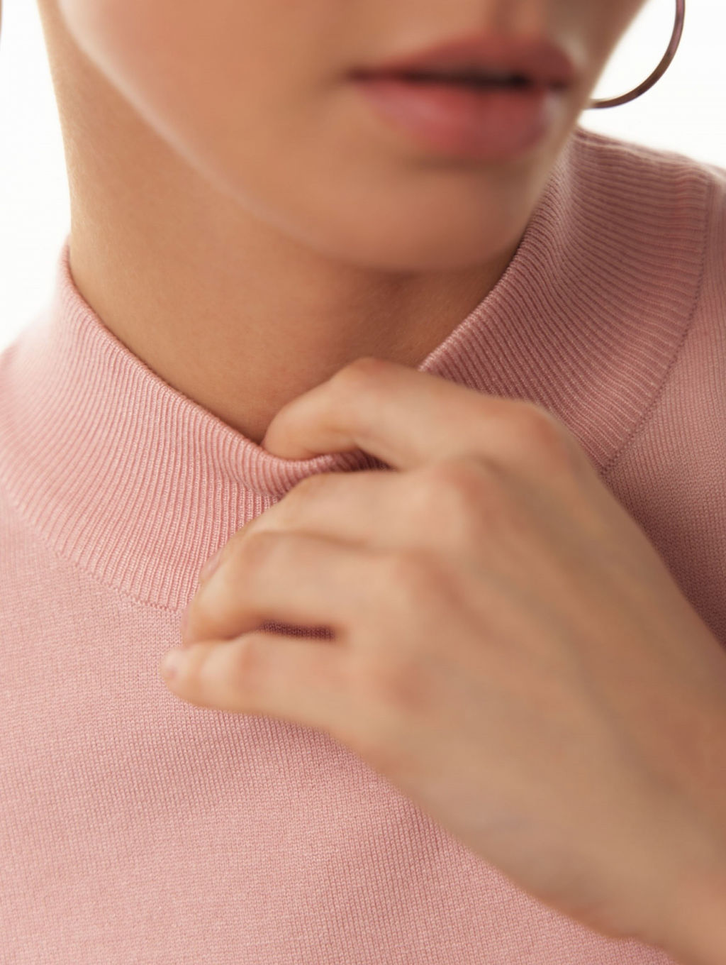 Conso/KTM 230702 - pink powder Водолазка женская фото 2