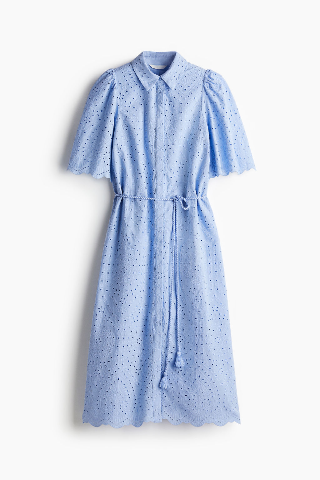 Vestido camisero con bordado ingl?s - H&m фото 2