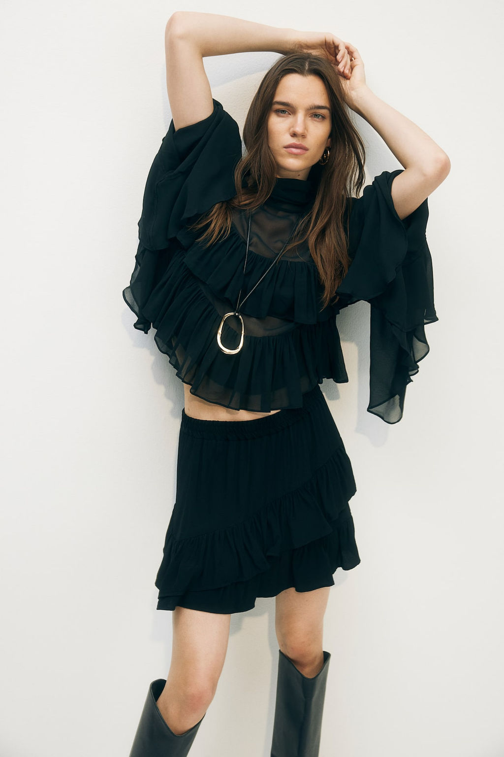 Minifalda con volantes - H&m фото 2