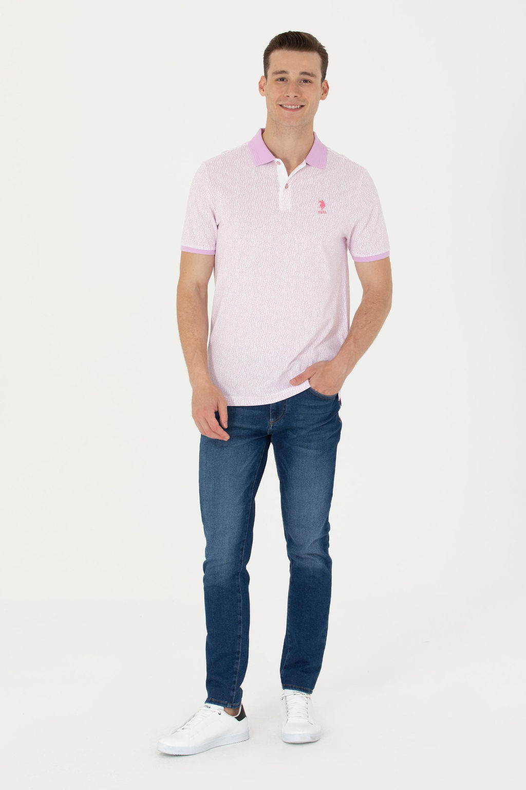 Футболка U.S. Polo Assn мужская магнолия хлопок  фото 18