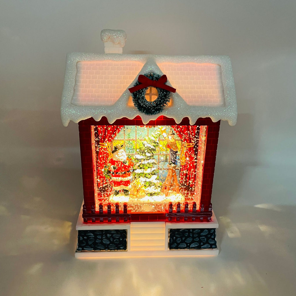 Новогодний декор стекло - Новогодний дом 20 см (арт. 9181-4) в ассортименте - Ип лебедев о.ю фото 14