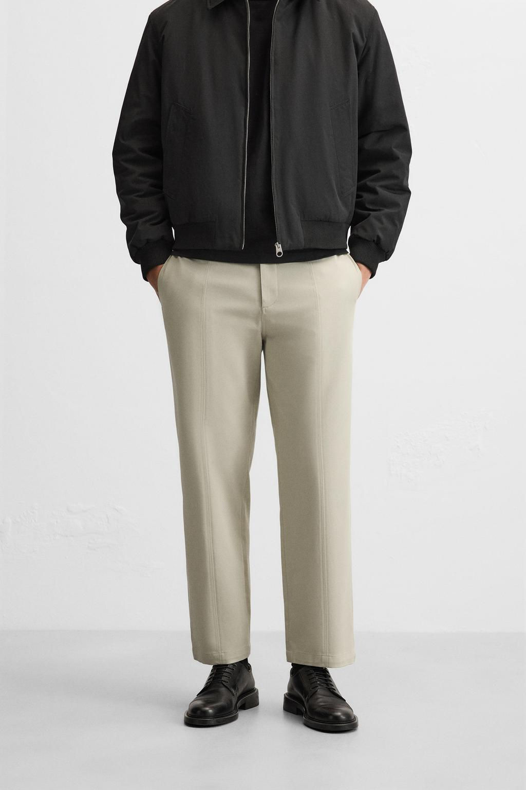 TEXTURED STITCH TROUSERS - Zara фото 2