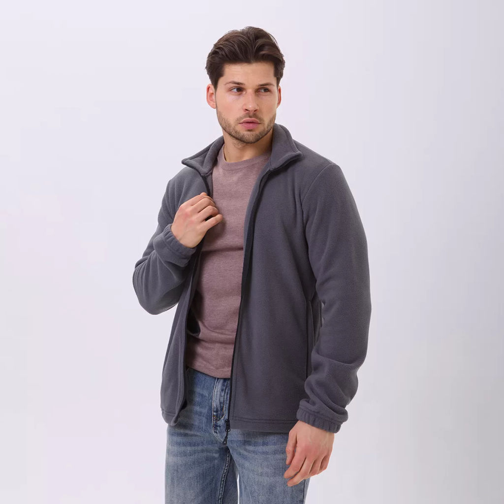 RODOS Толстовка на молнии мужская флис М-321 Синий  фото 20