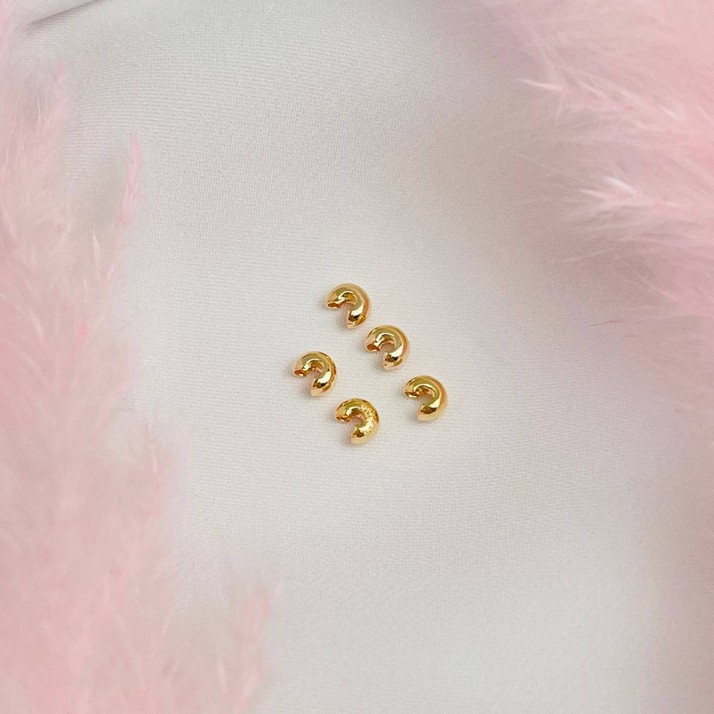 Обжимная бусина (10 шт) - Радуга самоцветов фото 2