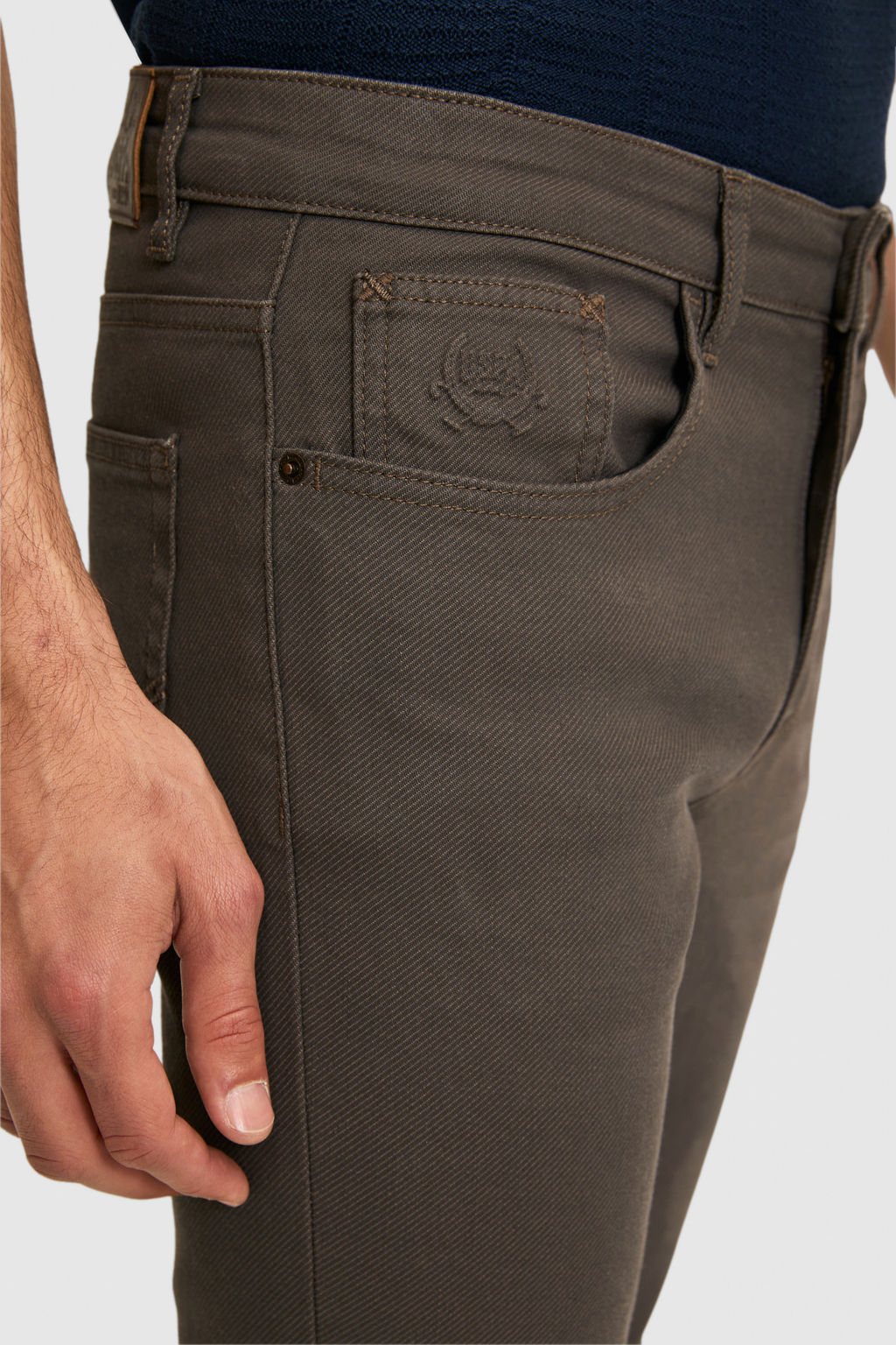 Erkek Slim Fit A__k Kahverengi Jean Pantolon - U.s. polo assn фото 6