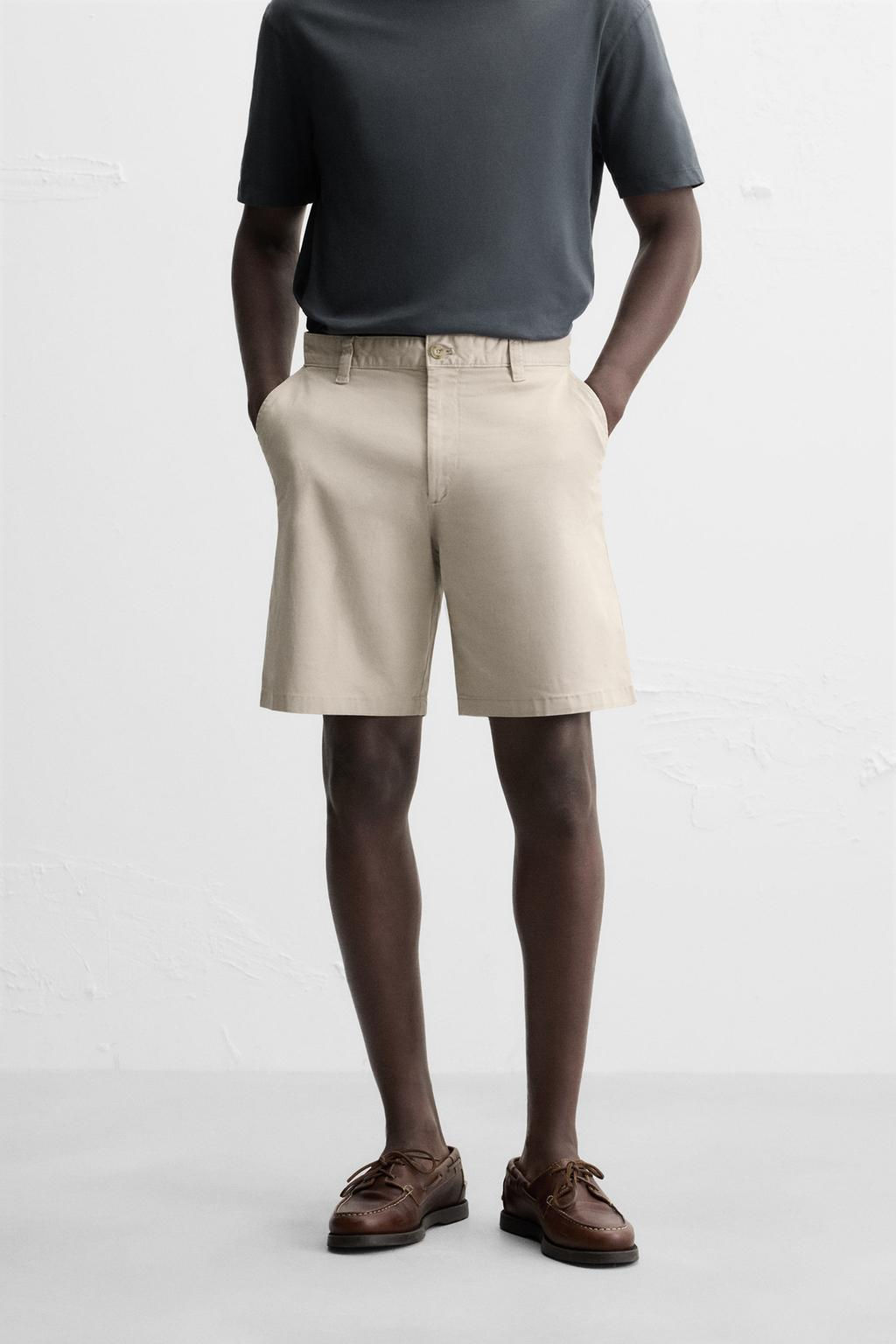 CHINO REGULAR FIT BERMUDA SHORTS - Zara фото 21
