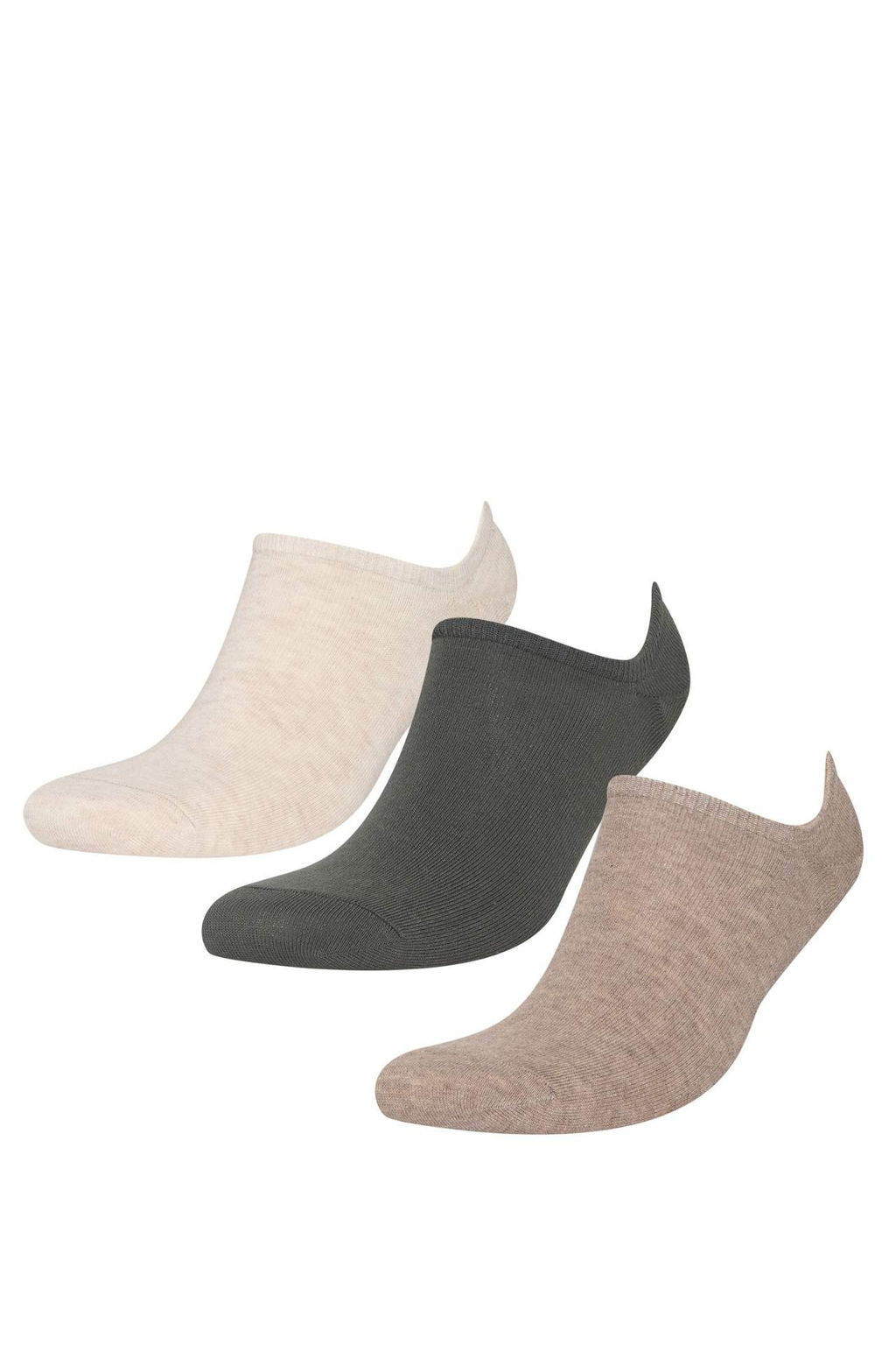 Erkek Pamuklu 3lu Sneaker Corab? - Defacto фото 3