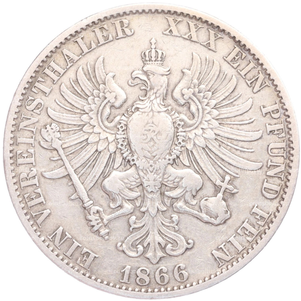1 союзный талер 1866 года A Пруссия