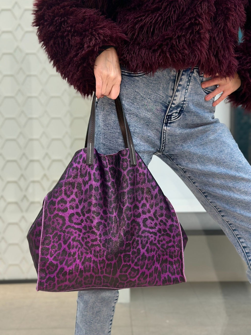 Сумка женская из телячьей кожи