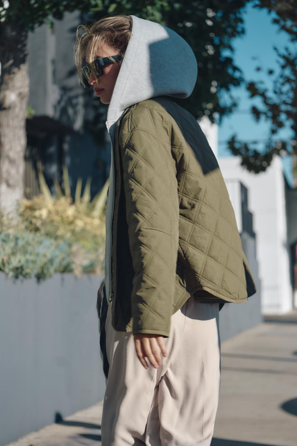 WATER-REPELLENT QUILTED HOODED JACKET - Zara фото 3