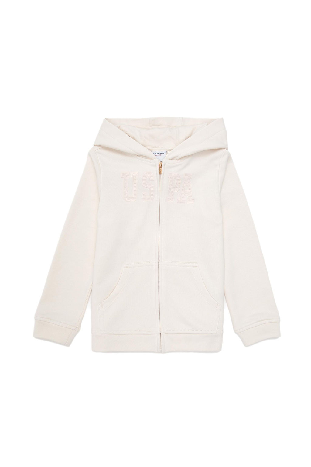 Кремовый базовый свитшот для девочек Неожиданная скидка в корзине - U.s. polo assn фото 2