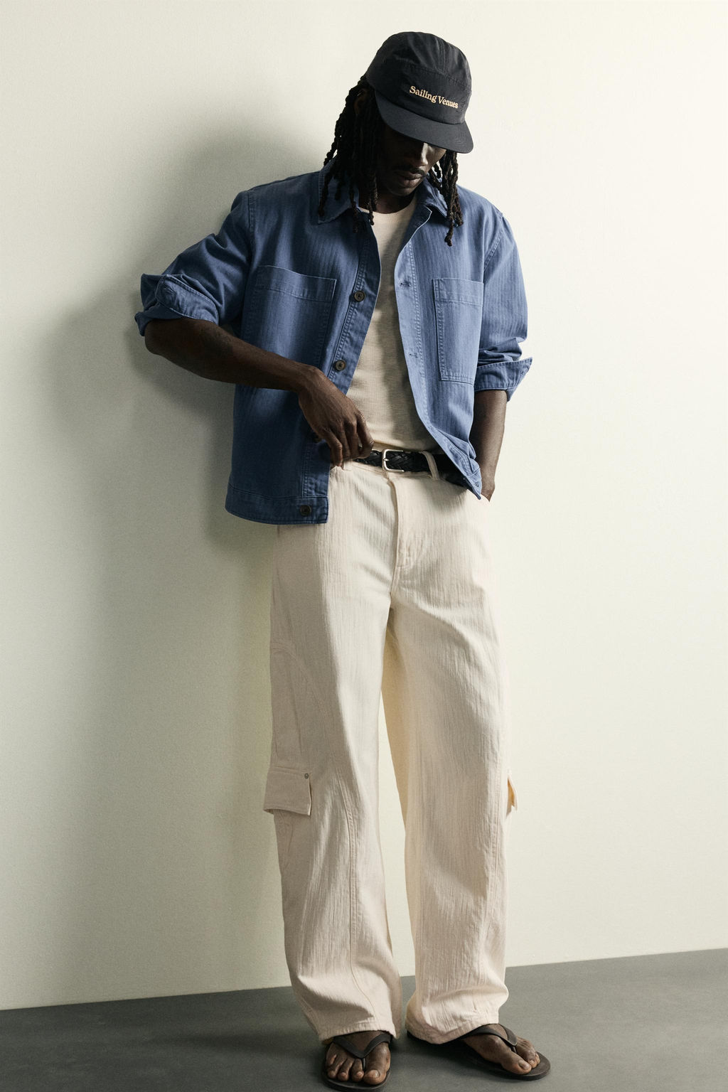 JEANS CARGO BALLOON FIT / blanco - Zara фото 6