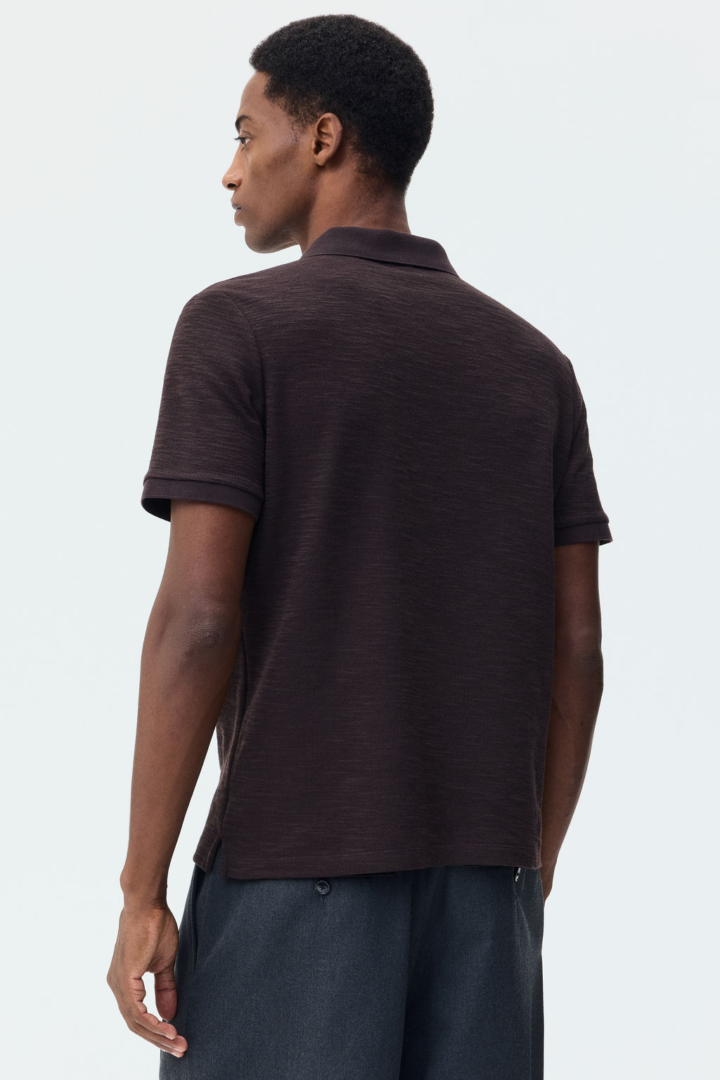 Polo en punto jacquard Slim Fit - H&m фото 5