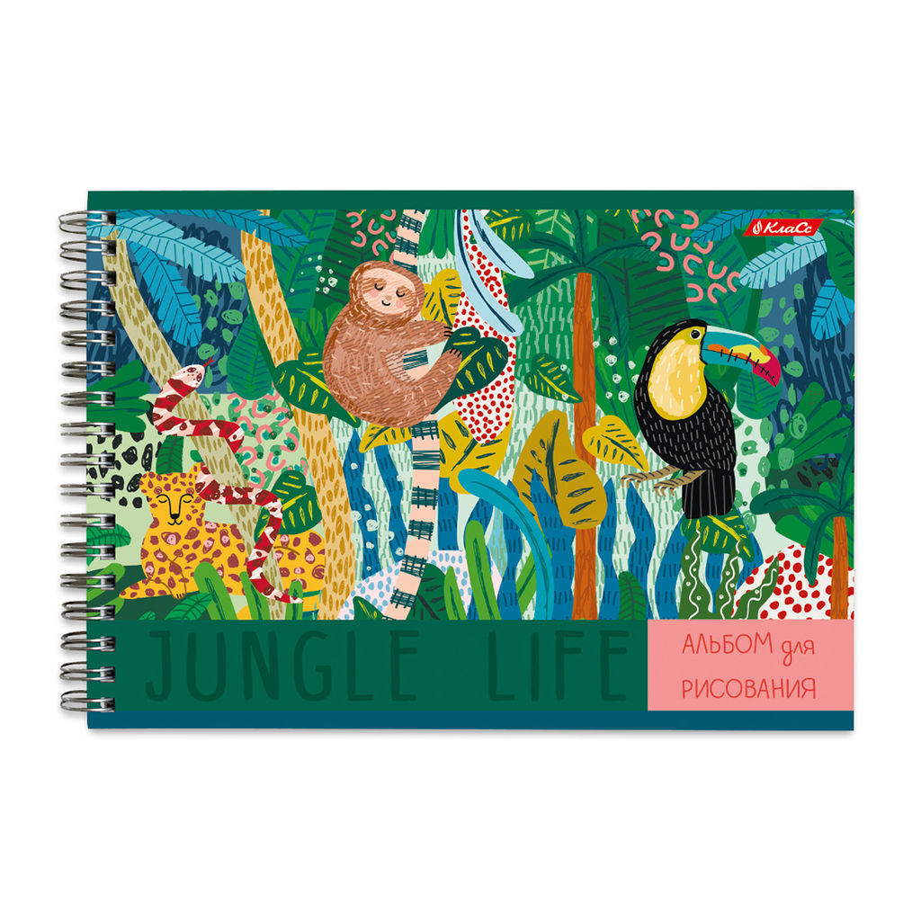 Светоч 48АЛГР4_2_3_9 Альбом для рисования, матовая ламинация, 100 г/м2 A4 29 х 20.5 см 48 л. 4 шт. на гребне 000277 Дивный мир