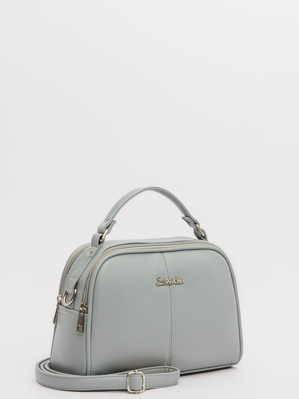 Серо-голубой саквояж S.Lavia  фото 13