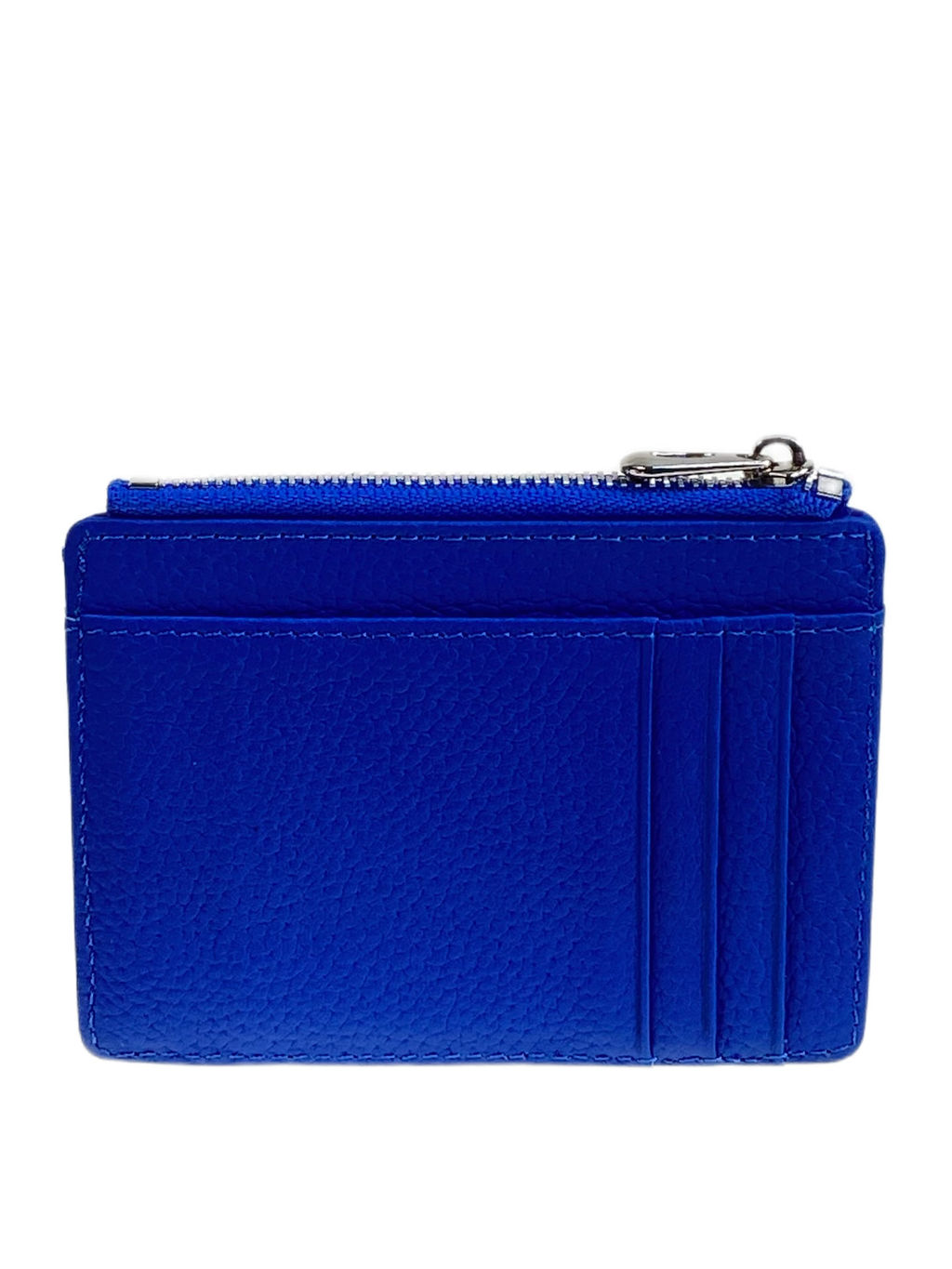 Картхолдер женский из натуральной кожи для пластиковых карт, цвет ярко синий - Greta фото 2