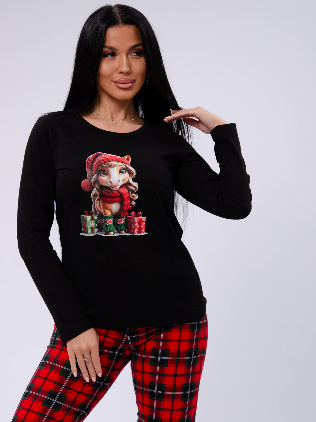 Пижама Рада, трикотаж - Малина фото 8