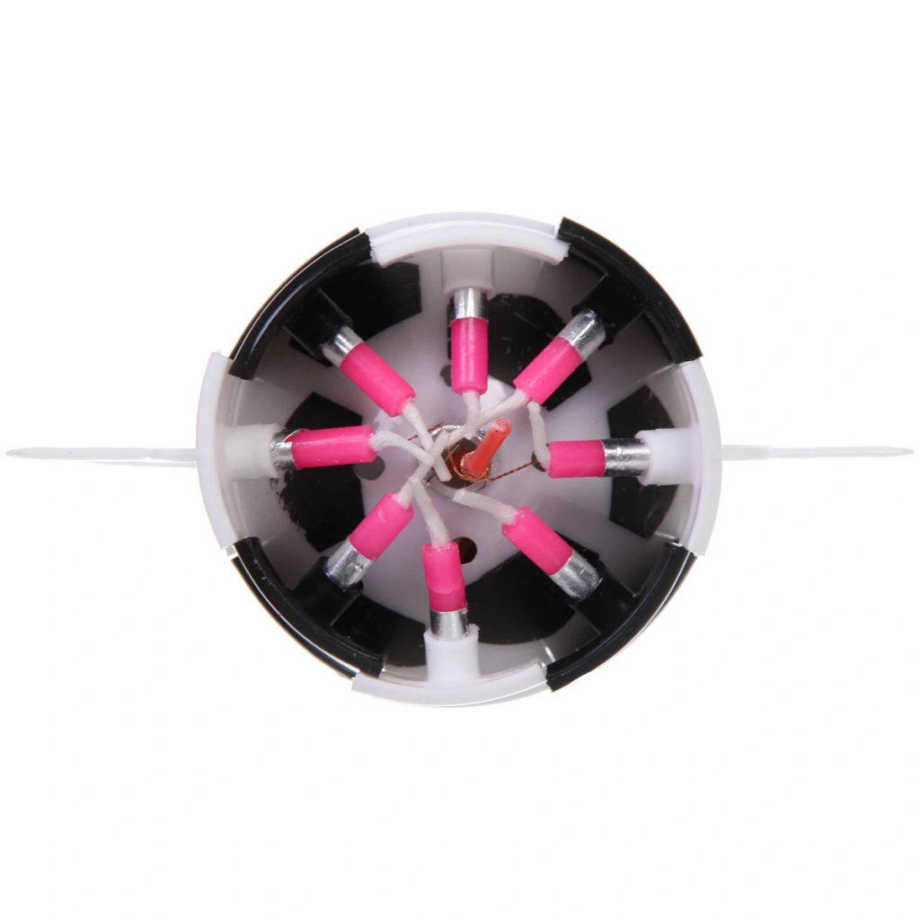 Цена за 2 шт. Свеча для торта раскрывающийся цветок "Кубок" (8 свечей), Черный