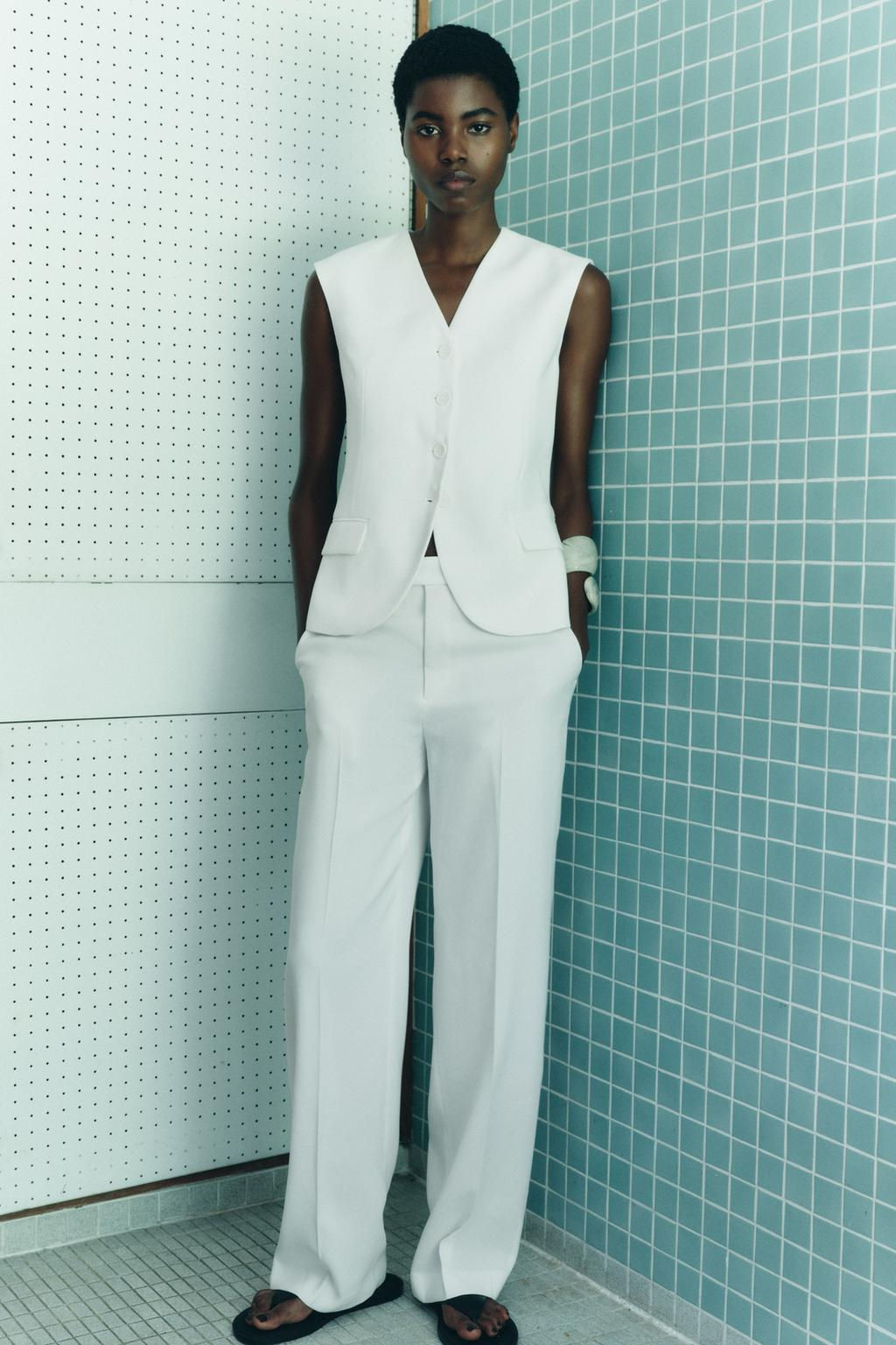 ZW COLLECTION WAISTCOAT WITH POCKETS - Zara фото 16