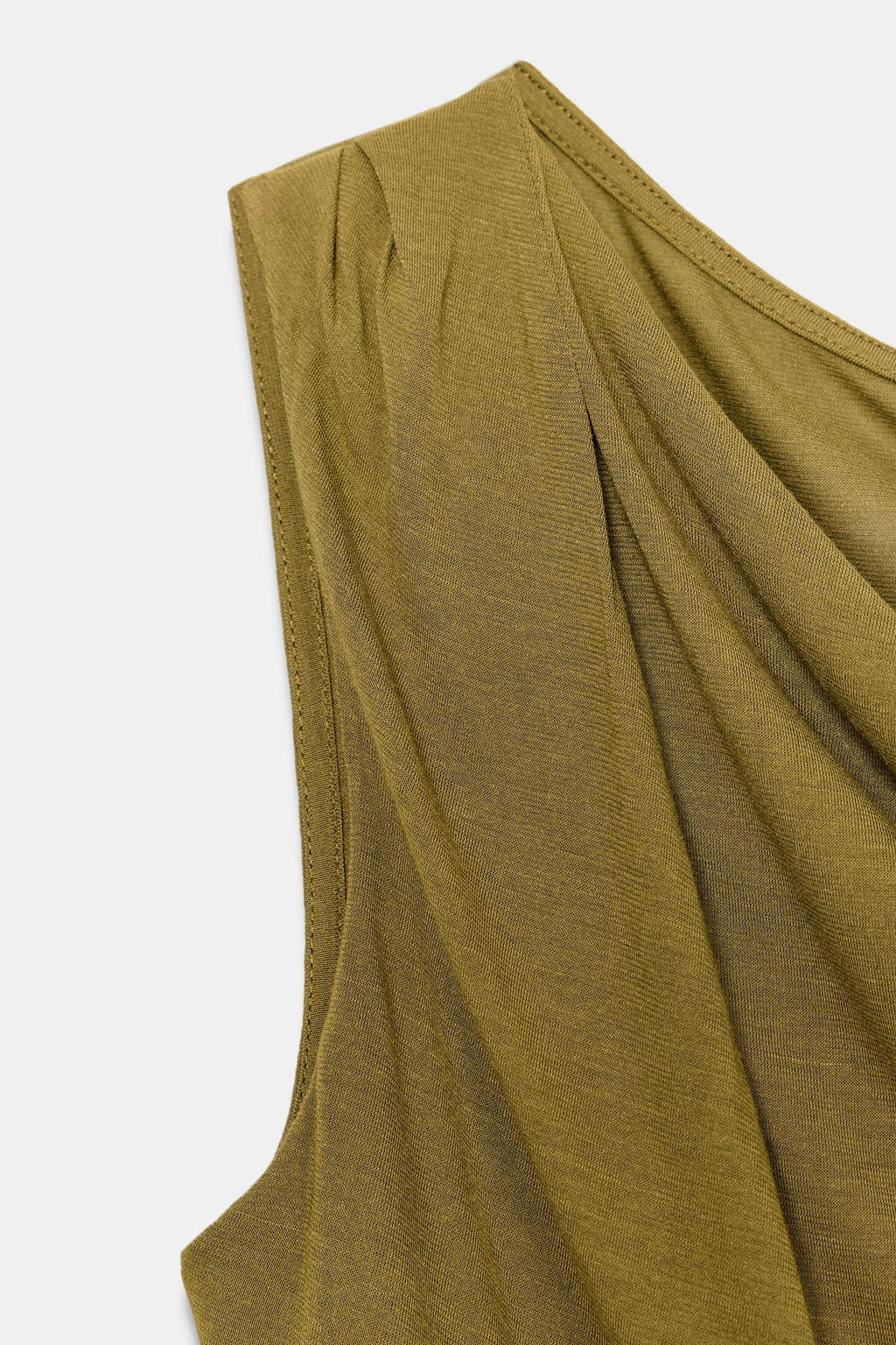 TOP ASIM?TRICO DRAPEADO. / Oliva - Zara фото 5