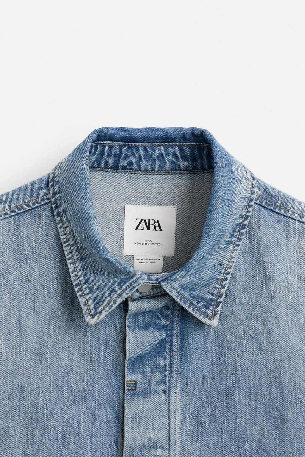 LIMITED EDITION DENIM OVERSHIRT - Zara фото 8
