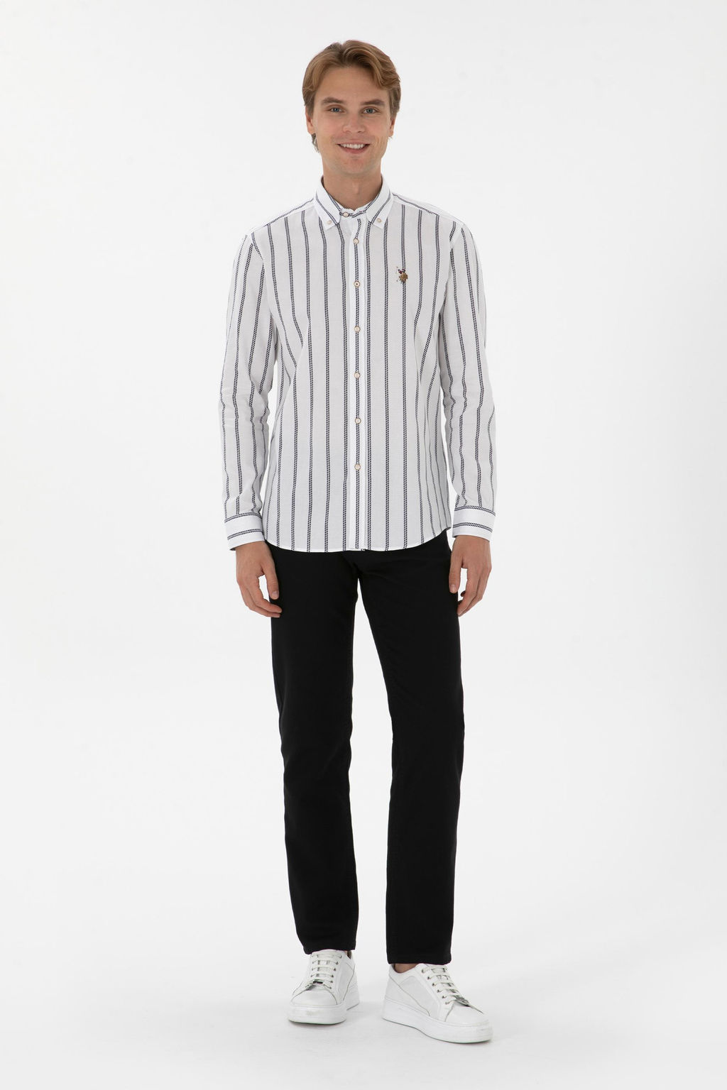 Erkek Regular Fit Siyah Kanvas Pantolon