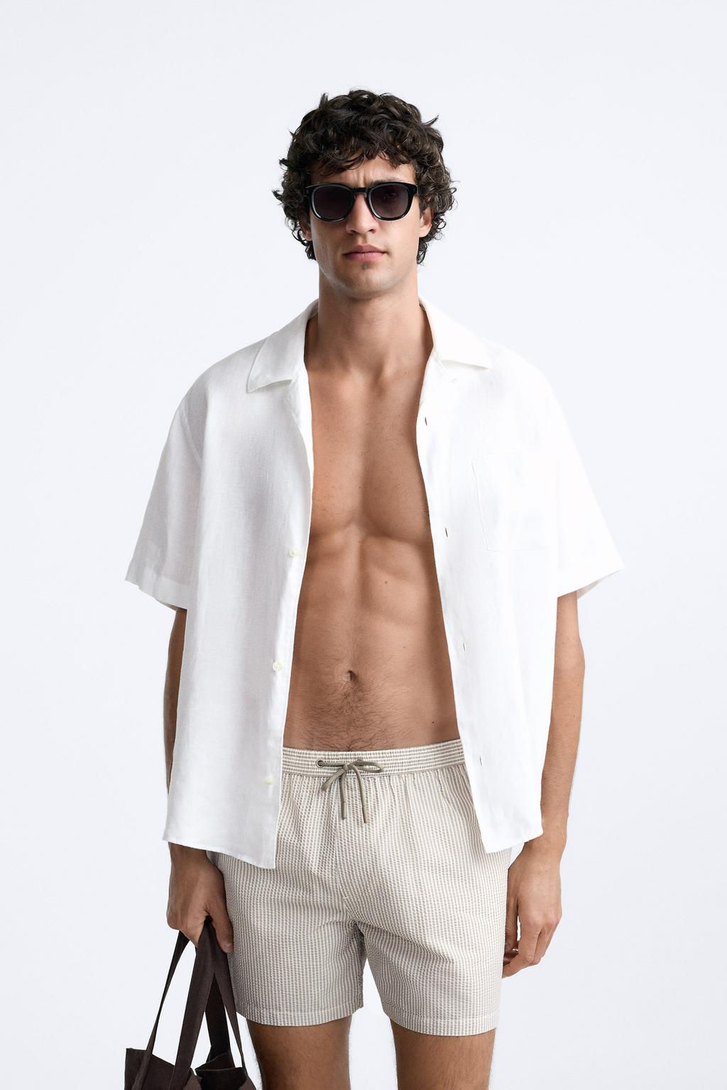 REGULAR GOFRE KUMAS DENIZ SORTU - Zara фото 34