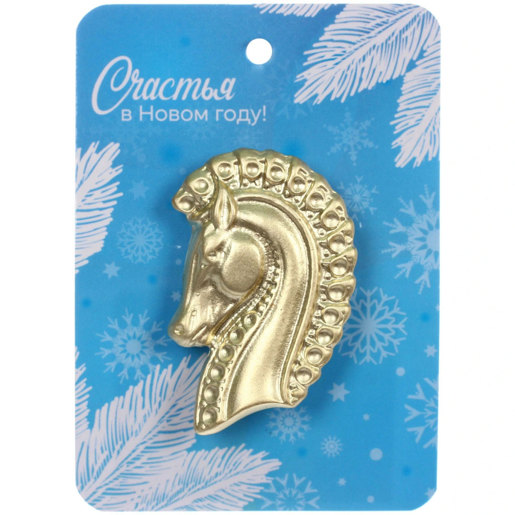 Цена за 4 шт. Брошь "Best Podarok - Hercules", цвет золото, 4*2,5см