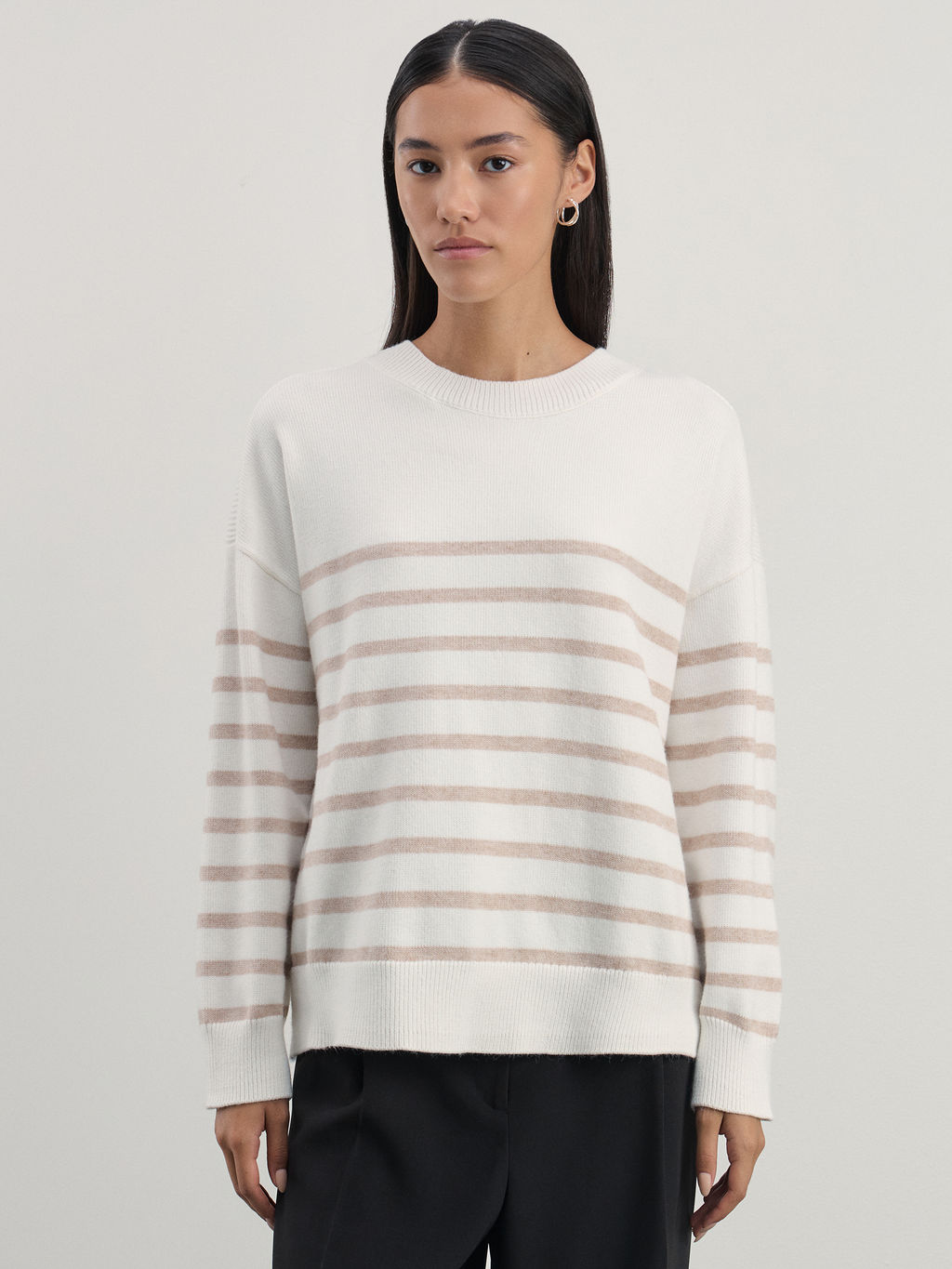 Джемпер в полоску из вискозы / Zarina  фото 3