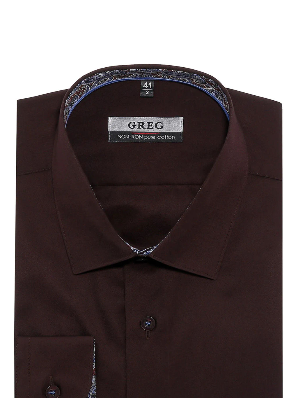 Сорочка мужская длинный рукав GREG 540/231/8688/Z/1p  фото 3