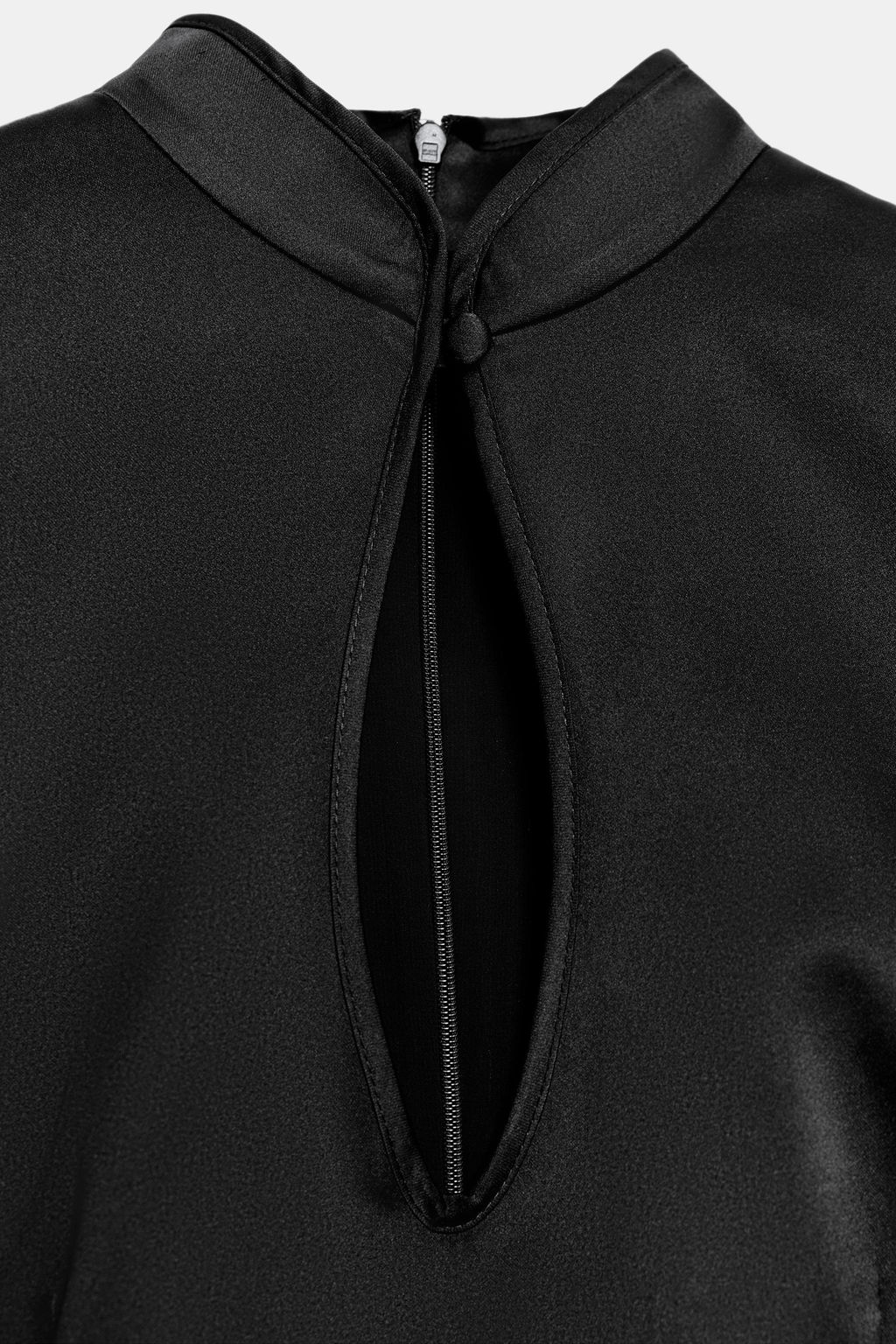 VESTIDO MINI SATINADO ABERTURA / Negro - Zara фото 8